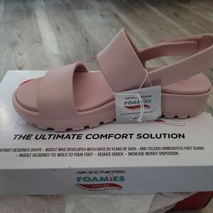 Skechers Women's Pink Foamies Sandals